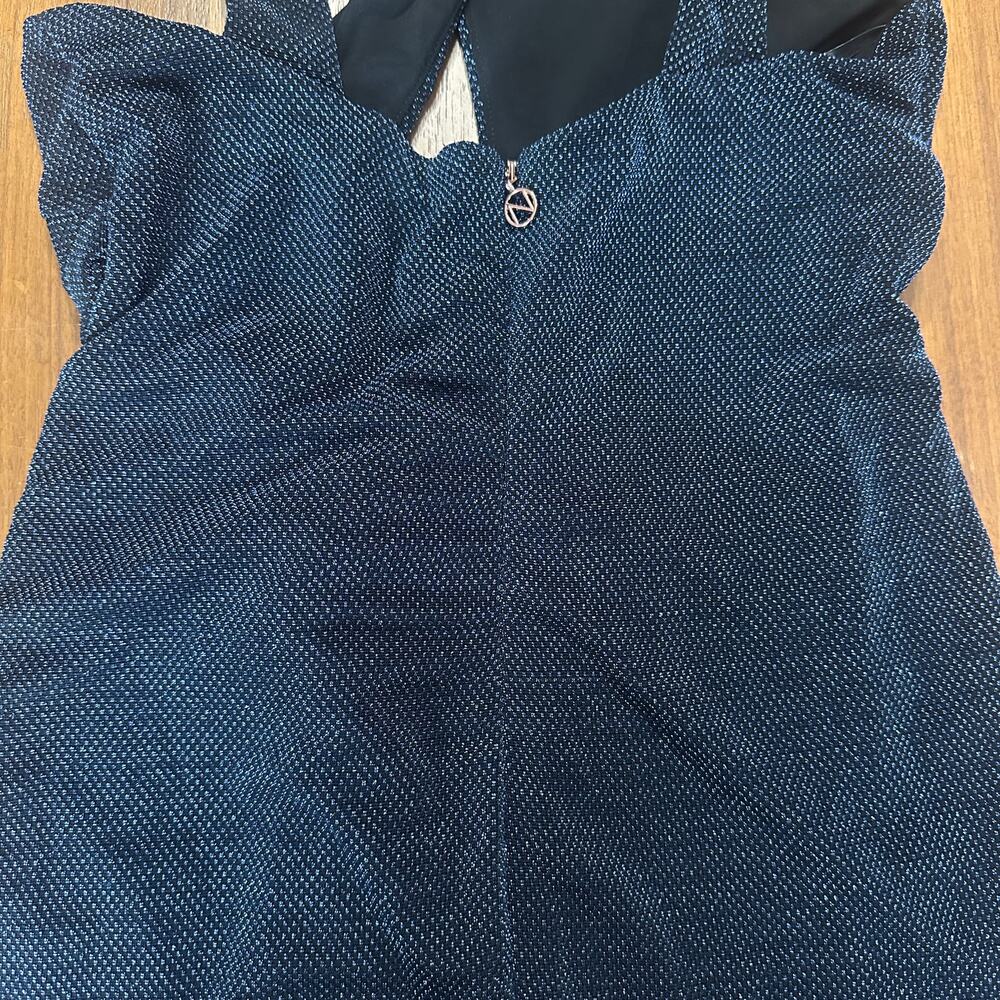 Nookie Navy Metallic Nova Gown, Revolve, New Year's, Holiday, Prom, Large NWT - Picture 11 of 11